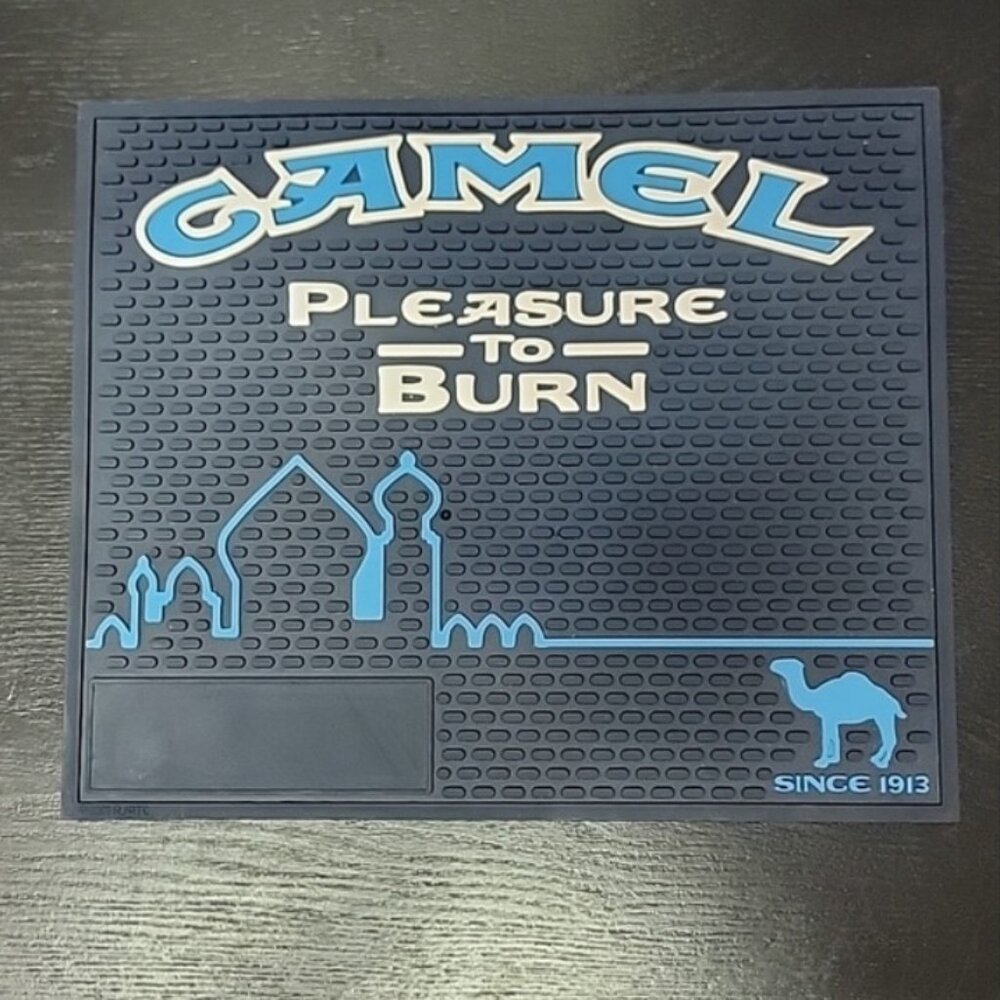 Vintage Camel Pleasure to Burn Bar mat NOS